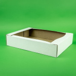 Cutii patiserie 100 buc/set alb 270X220X40 - imagine 3