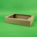 Cutii patiserie 100 buc/set natur 270X220X40 - imagine 3