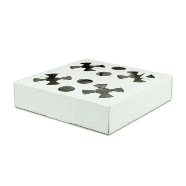 Suporti-pahare-TPM4-100set-Alb-215x215x50.jpg Suporti pahare 100/set alb 4 pahare - imagine 1