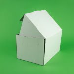 Cutie meniu 100 buc/set alb 210x150x130 - imagine 2