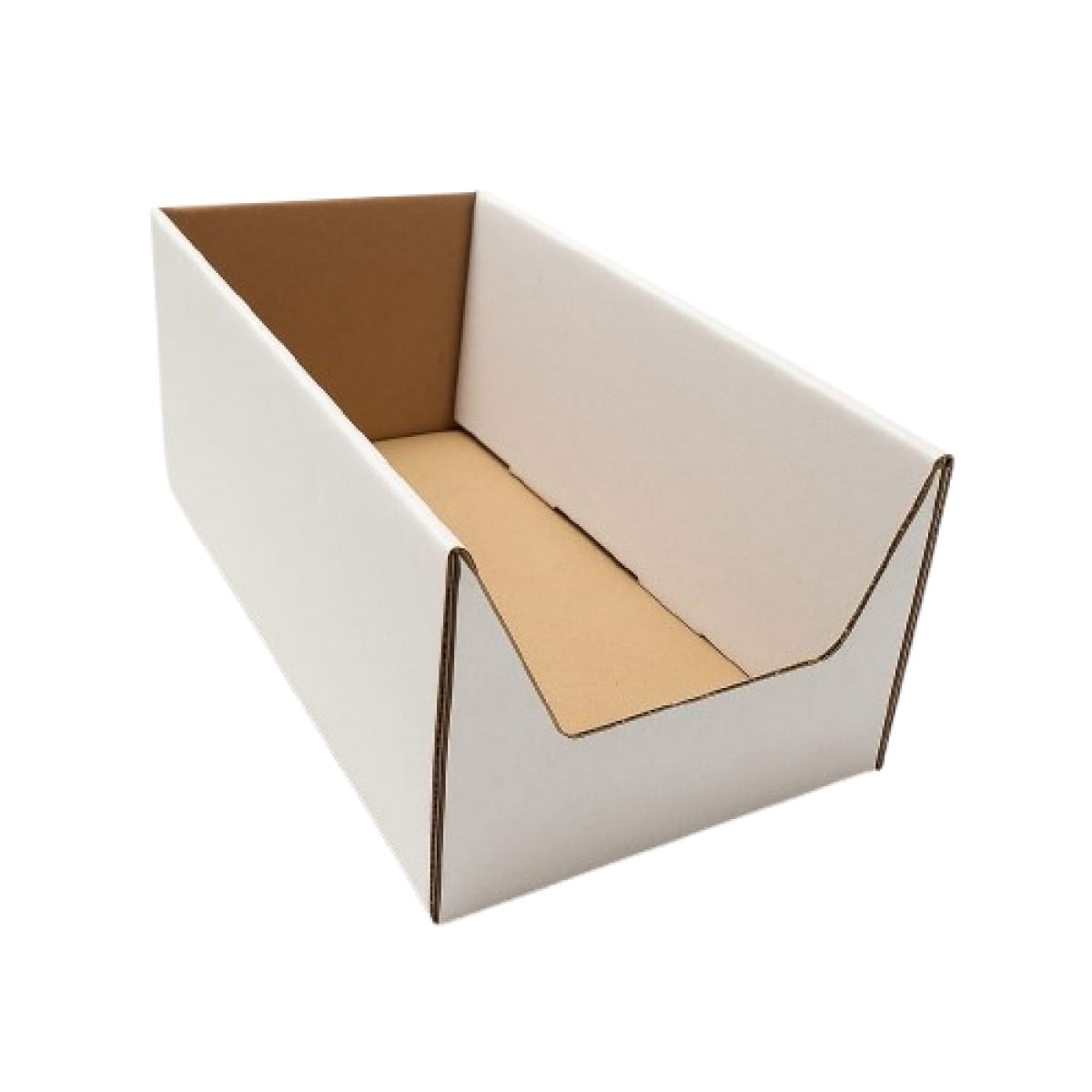 Tavite carton ondulat 50 buc/set alb 180X330X145 mm - imagine 1