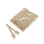 Furculite din lemn 100 buc/set