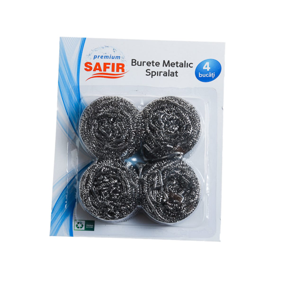 Burete metalic spiralat 4 buc/card - imagine 1