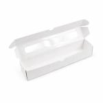 Cutii macarons cu display din plastic transparent GC1 100 buc set 150x50x50 mm - Cutii Macarons Cu Display - imagine 3