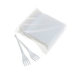 Furculite de unica folosinta reutilizabile 100 buc set - Furculițe Reutilizabile 100 BUC