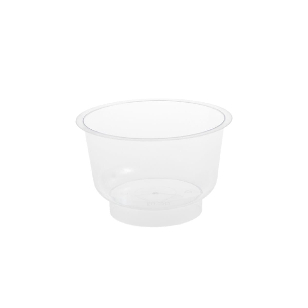 Cupe desert cu picior, transparente DC03/200 ml, 30 buc/set - imagine 1