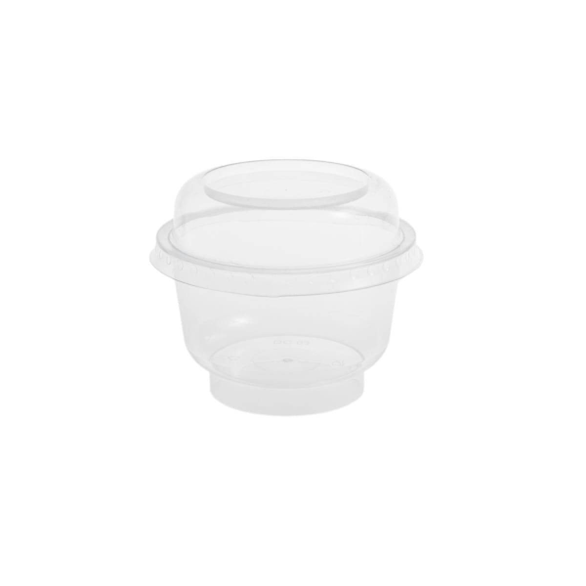Capac cupa desert, transparent LD06, 85X85 mm, 60 buc/set - imagine 1