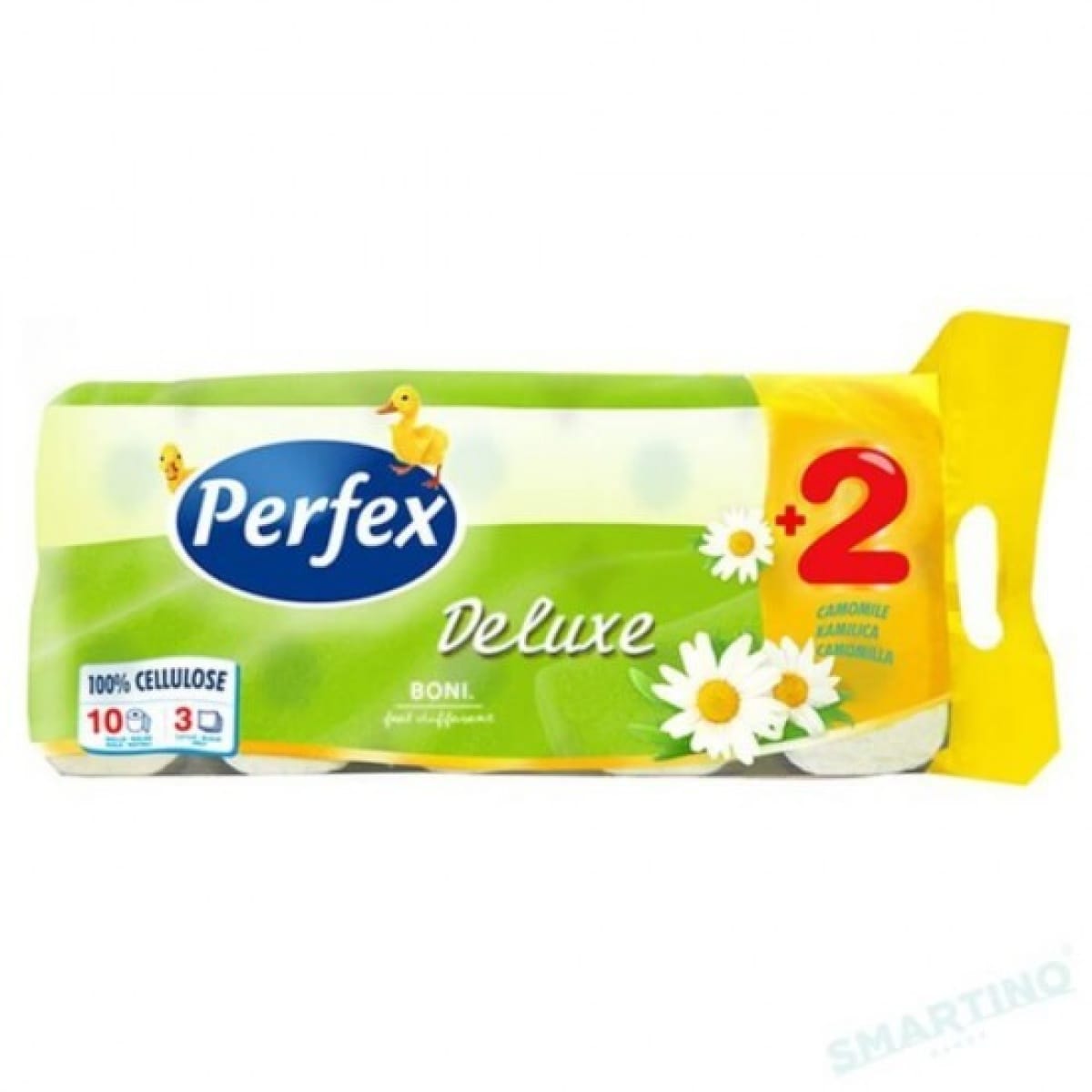 Hartie igienica Perfex 10 role/bax, 3 straturi alba musetel - imagine 1