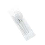 Set tacamuri cu sare si piper Tris CPLA compostabile (3 tacamuri + servetel + sare+ piper) 100 BUC/SET