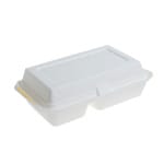 Caserola bicompartimentata bio din trestie de zahar 50 buc/set