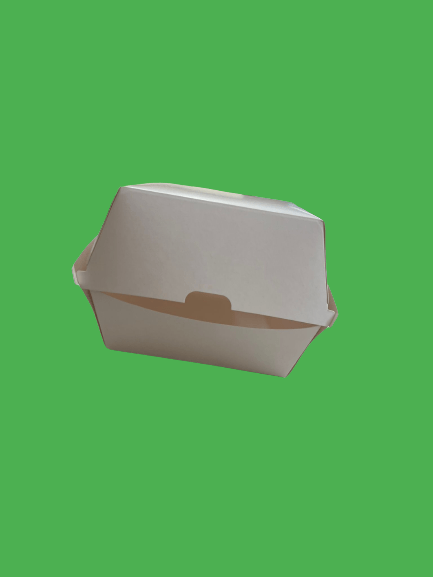 Cutie burger 100/set 115x115x90 alb