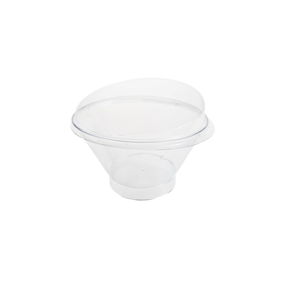 Cupa desert inclinata, transparenta DCA20/200 ml, 25 buc/set - imagine 1