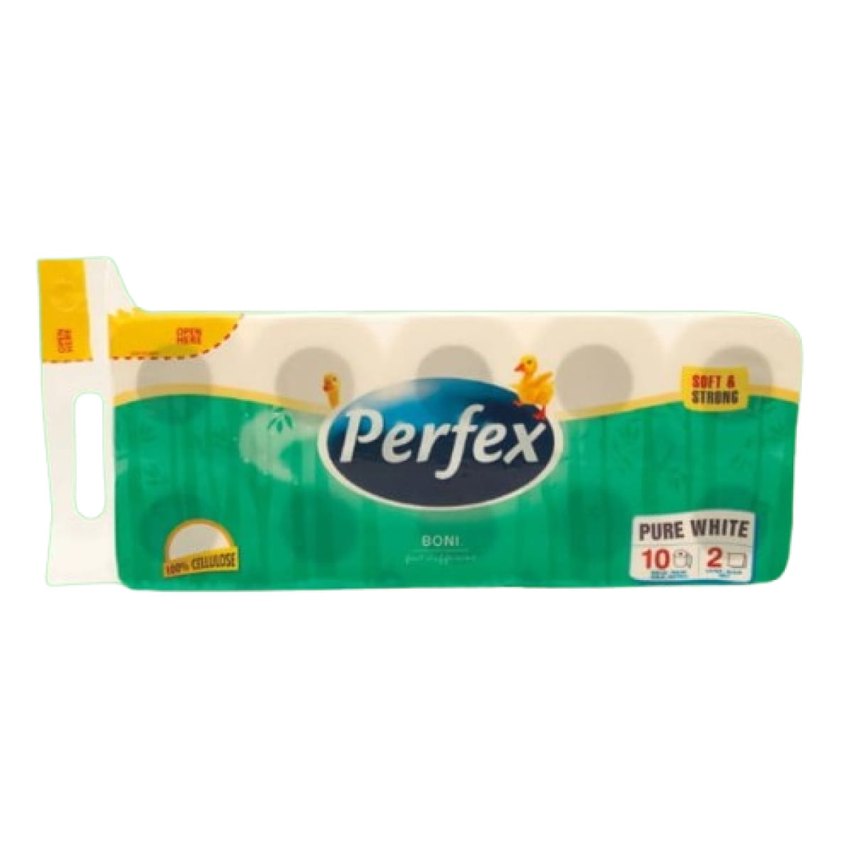 Hartie igienica Perfex 10 role/bax, 2 straturi alba - imagine 1