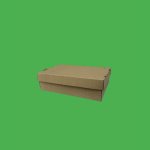 Cutie cu capac detasabil 100 buc/set natur 230x160x60 mm - imagine 2