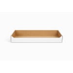 Tavite carton CO3 50 buc set alb 730x330x145 mm - Tavite Carton Alb 50 Buc 145 mm - imagine 2