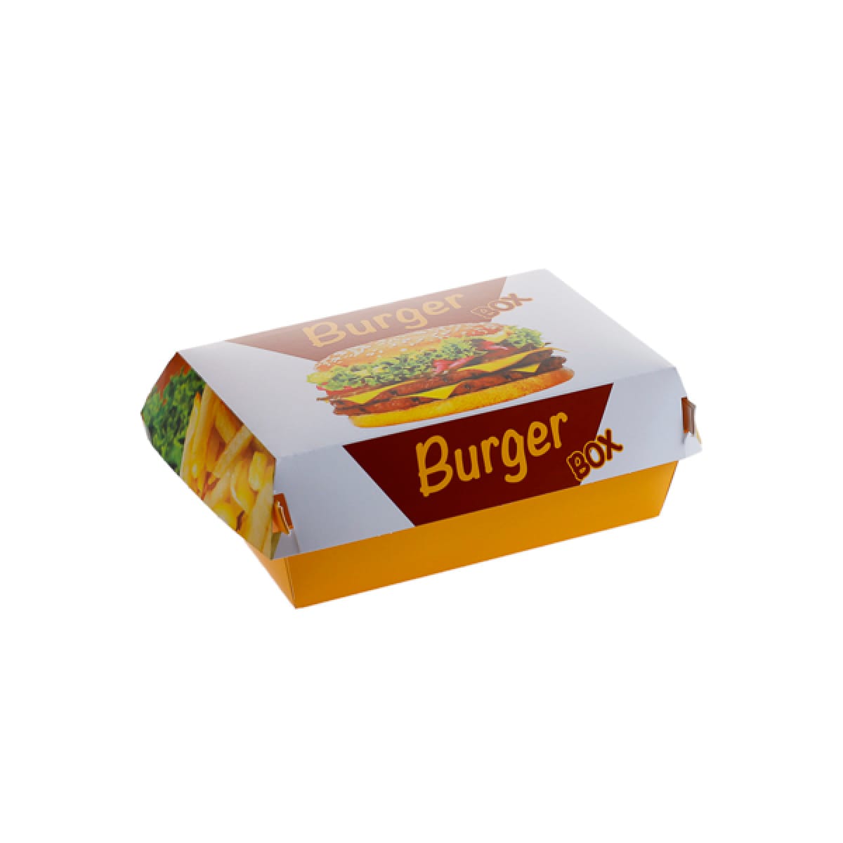 Cutie hamburger box mare color  100/set 152X98X60 mm - imagine 1