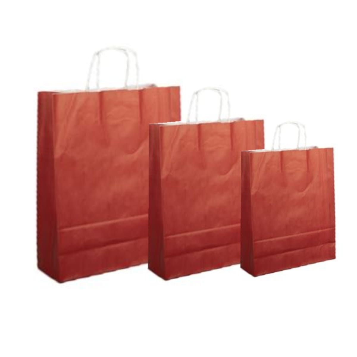 Pungi albe, colorate 100% bordo - 20X9X25cm - 100 buc. - imagine 1