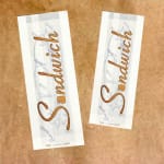 Punga alba design SANDWICH - 12 x 4 x 32cm - 2000 buc - Punga Sandwich Albă 2000