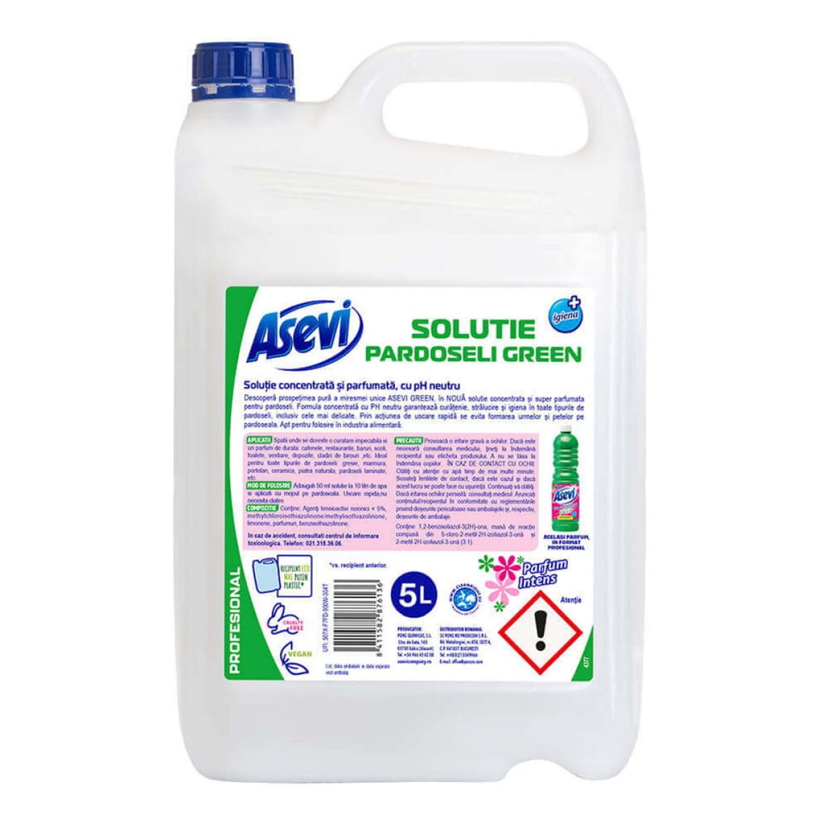 Asv det pardoseli asevi green 5l - imagine 1