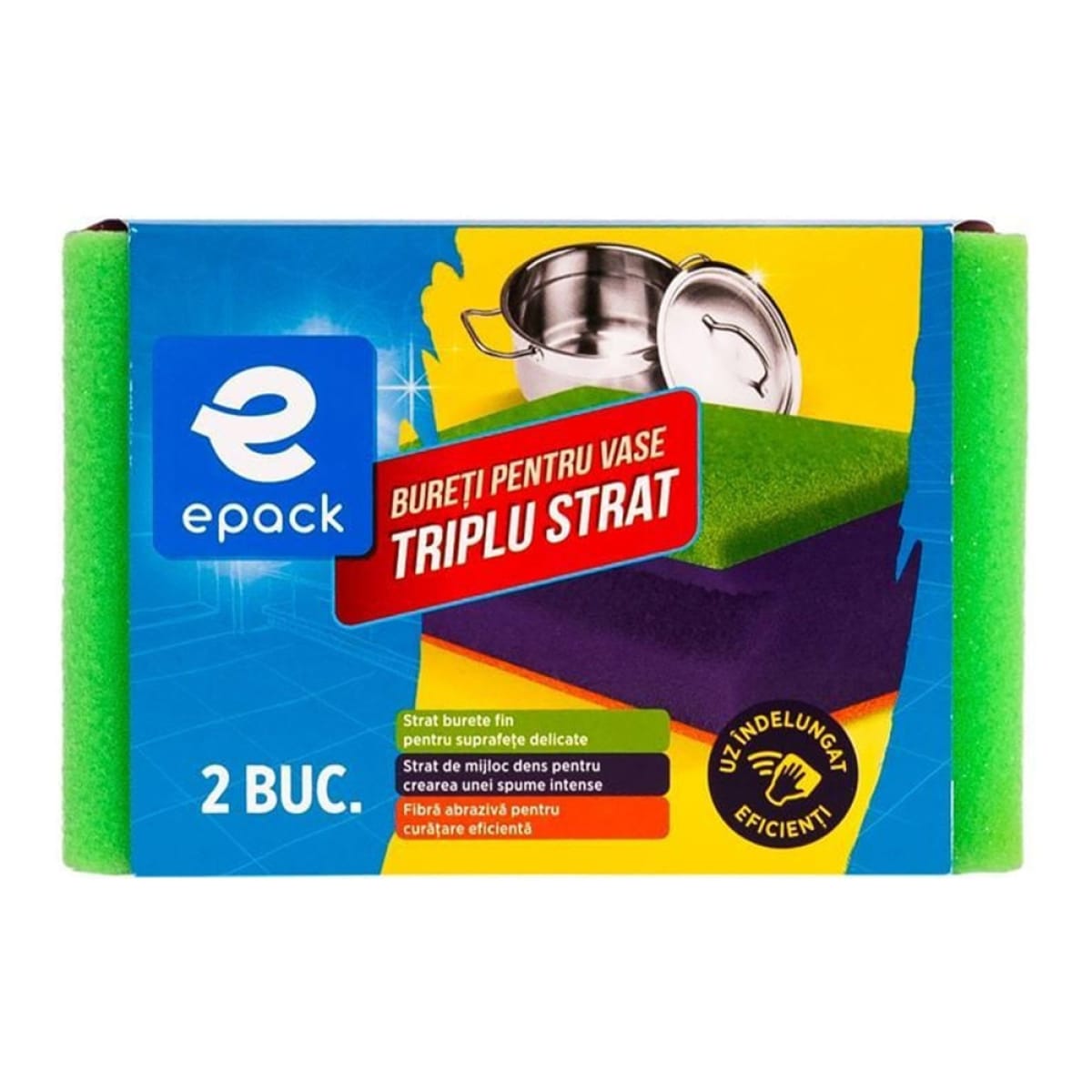 Bureti vase 2/set triplu strat "epack" - imagine 1