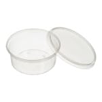 Cupa pt. sos 200 ml rotunda 100/set (+cap) - imagine 2