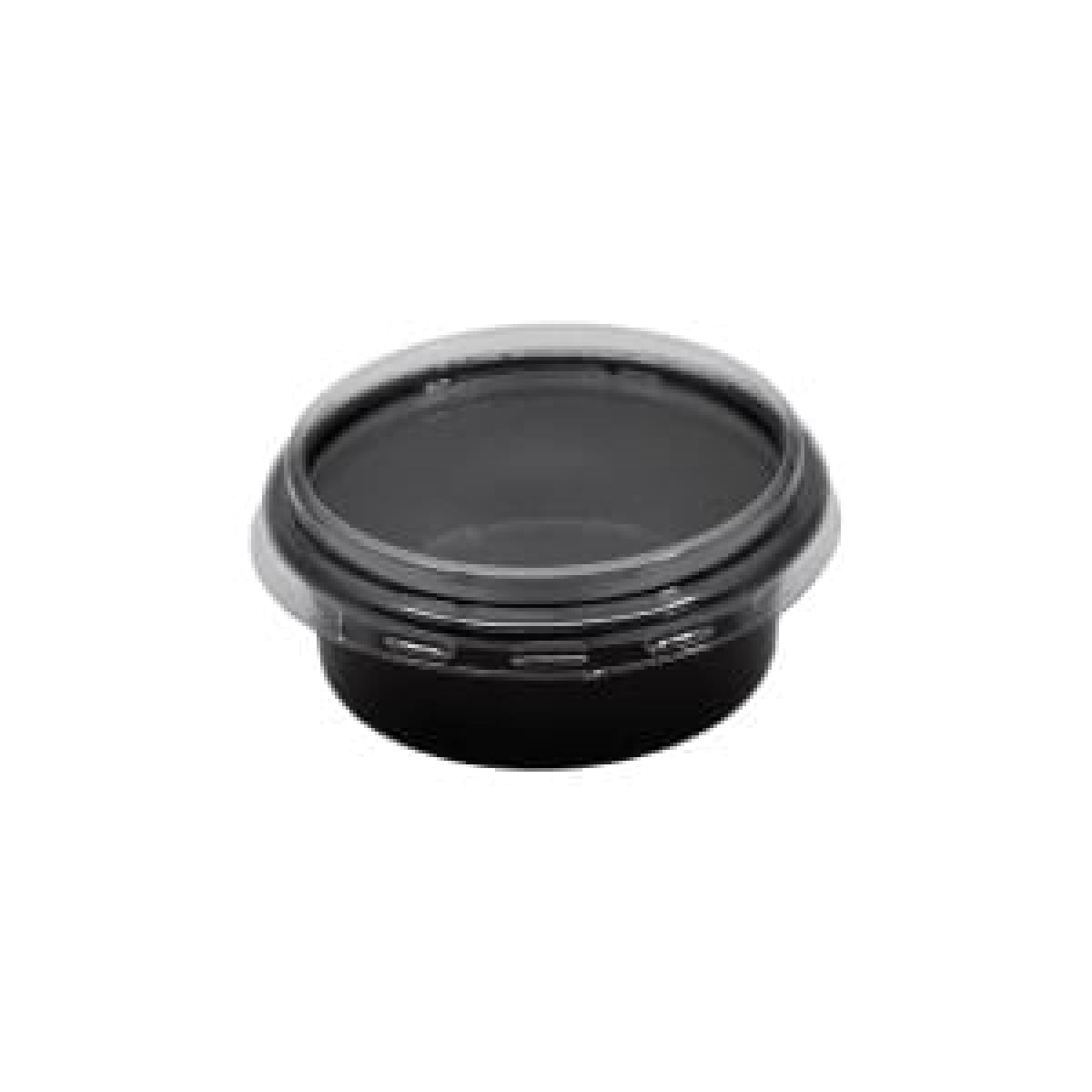 Cupa pt. sos 50ml neagra!!! rotunda (+cap) - imagine 1