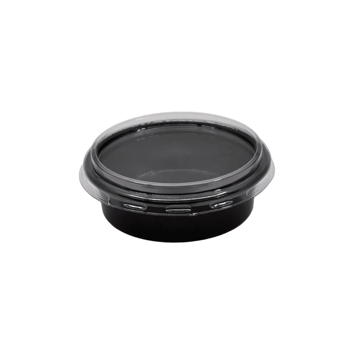 Cupa pt. sos 50ml neagra!!! rotunda (+cap) - imagine 2