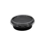 Cupa pt. sos 50ml neagra!!! rotunda (+cap) - imagine 2