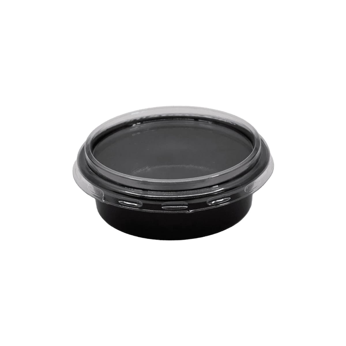 Cupa pt. sos 80ml neagra!!! rotunda (+cap) - imagine 2
