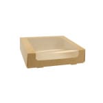 Cutie patiserie fereastra kraft nat h050 trt 200x200 25 set - Cutie Patiserie Kraft Cu Fereastra 23825