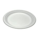 Farfurii bio necomp. 26cm 50 set - Farfurii Biodegradabile Albe