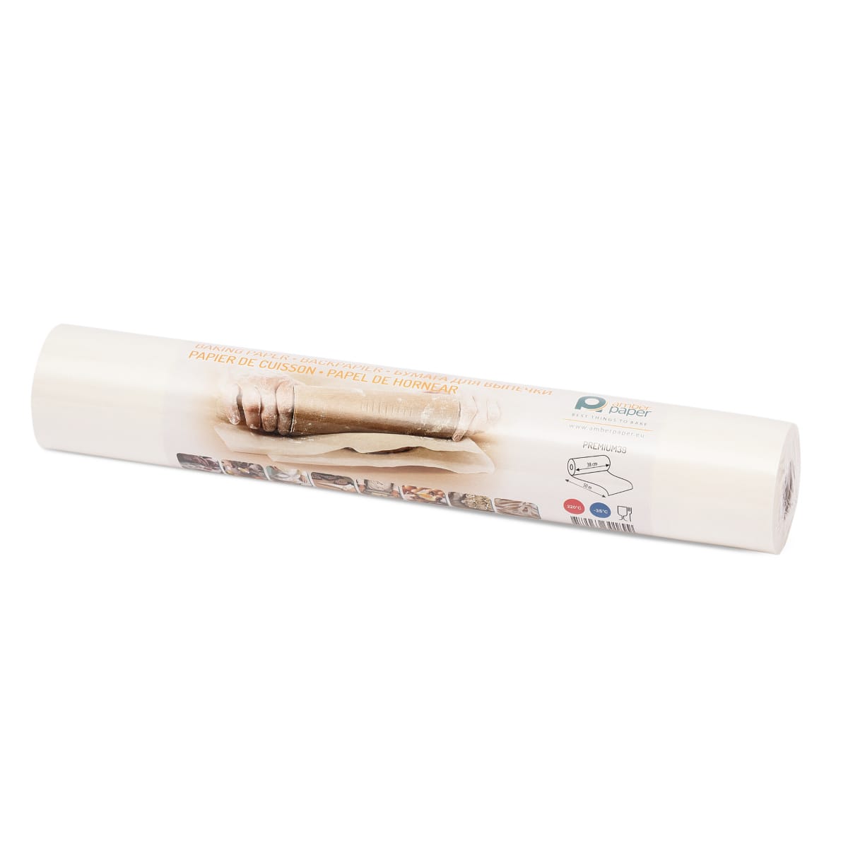 Hartie de copt alba siliconata rola - 38cm x 50m - 1 rola - imagine 2