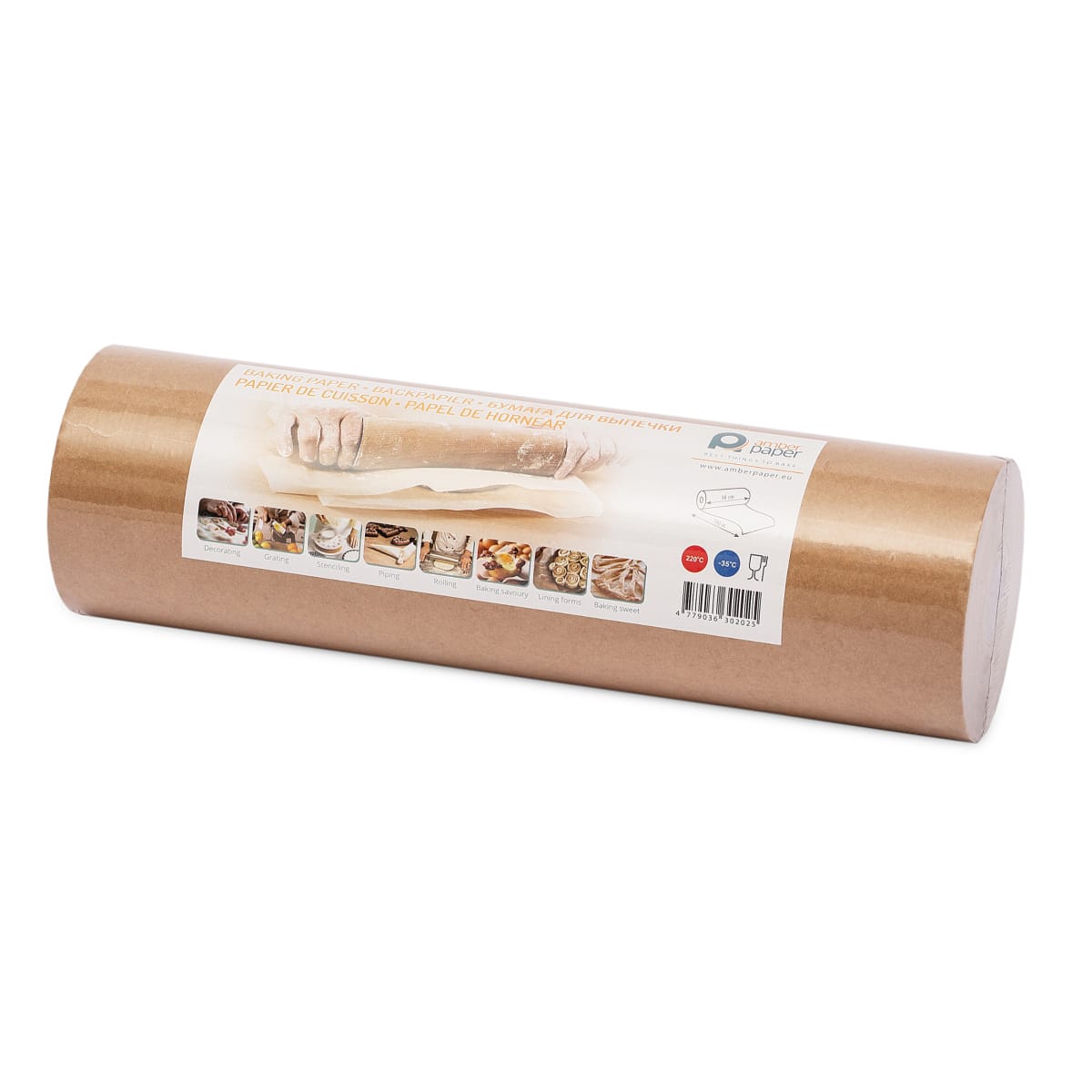Hartie de copt gold siliconata rola - 38cm x 50m - 1 rola - imagine 2