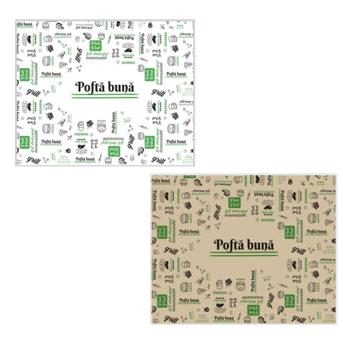 Hartie tava "FRESH" - ALBA 30X40 - 1000 BUC - imagine 1