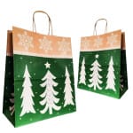 Punga cadou Brazi - 32x17x34.50cm - 100 buc - Pungi Cadou Cu Brazi