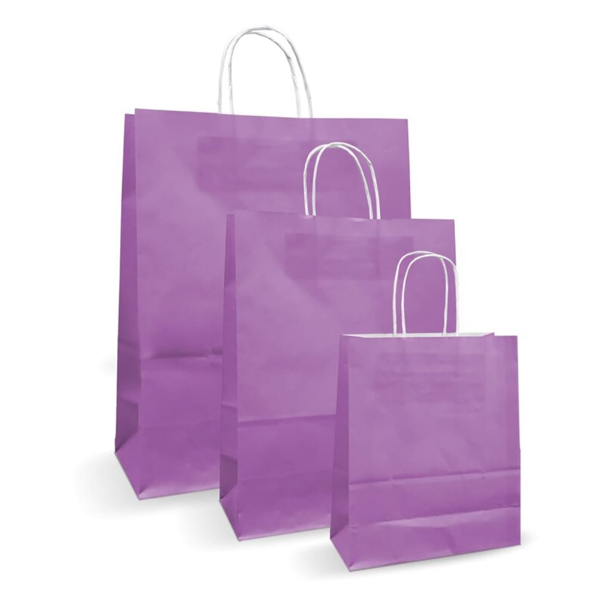 Pungi albe, colorate 100% mov - 25x14x30cm - 100 buc. - imagine 1
