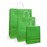 Pungi albe colorate 100 verde deschis - 25X14X30 - 100 buc - Pungi Colorate Verde Deschis PK561