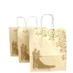 Sacosa hartie Mire si Mireasa - 22x11x28 - 100 buc - imagine 2