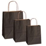 Pungi natur, colorate 100% negru - 32x12x41 cm - 100 buc