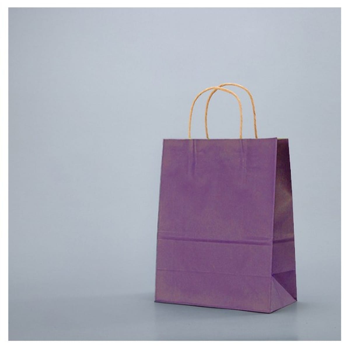 Pungi hartie maro,colorate 100% lila - 32x12x41 - 100 buc. - imagine 1