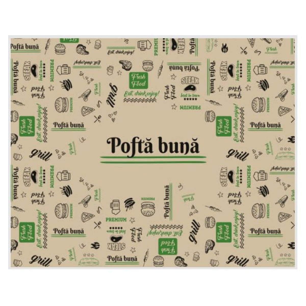 Hartie tava "FRESH" - ALBA 30X40 - 1000 BUC - imagine 2