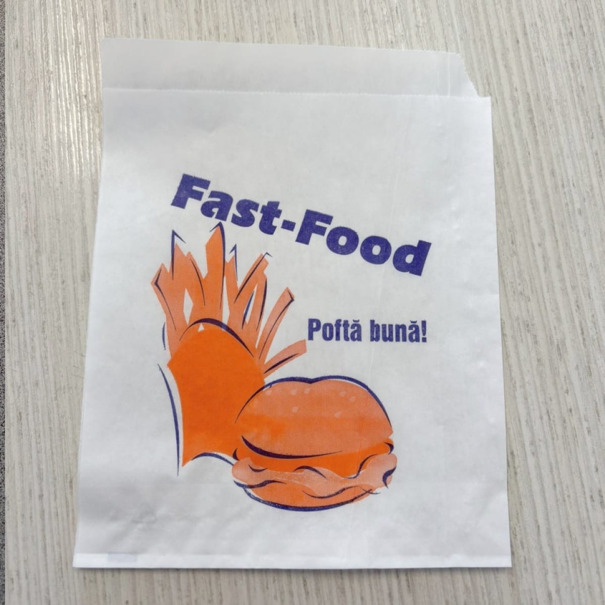 Coltar hartie, model Fast Food - 14x19cm - 2000 buc. - imagine 1