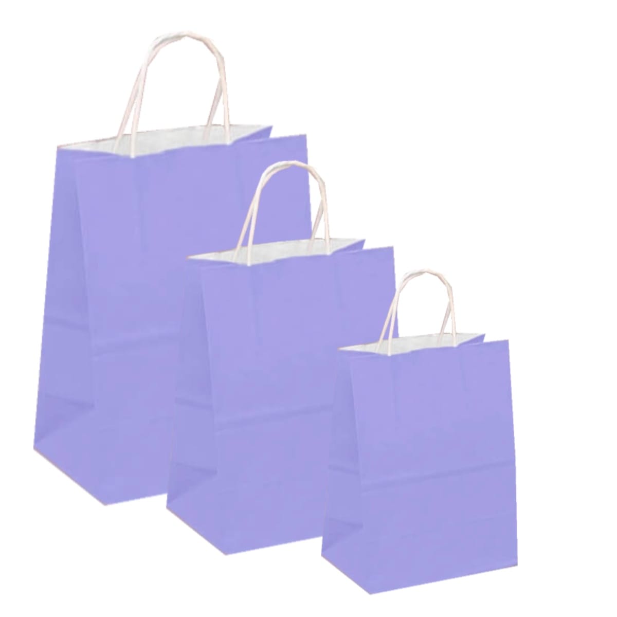 Pungi albe, colorate 100% lila - 32X12X41 - 100 BUC. - imagine 1