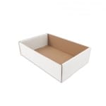 Tavite carton ondulat 100 buc/set alb 300x100x100 mm