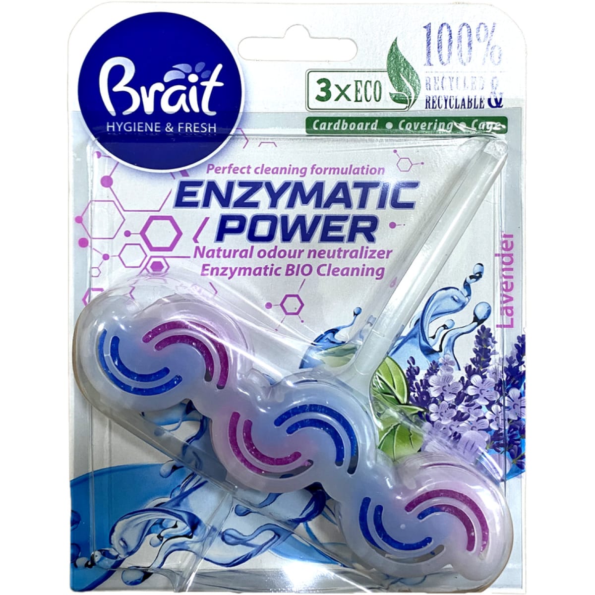 Brait wc hygiene&fresh enzymatic lavanda 45g - imagine 1