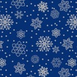 Rola hartie albastra imprimeu stelute argintii - 70cm latime x 250 metri liniari lungime - Rola Hartie Albastră Stelute