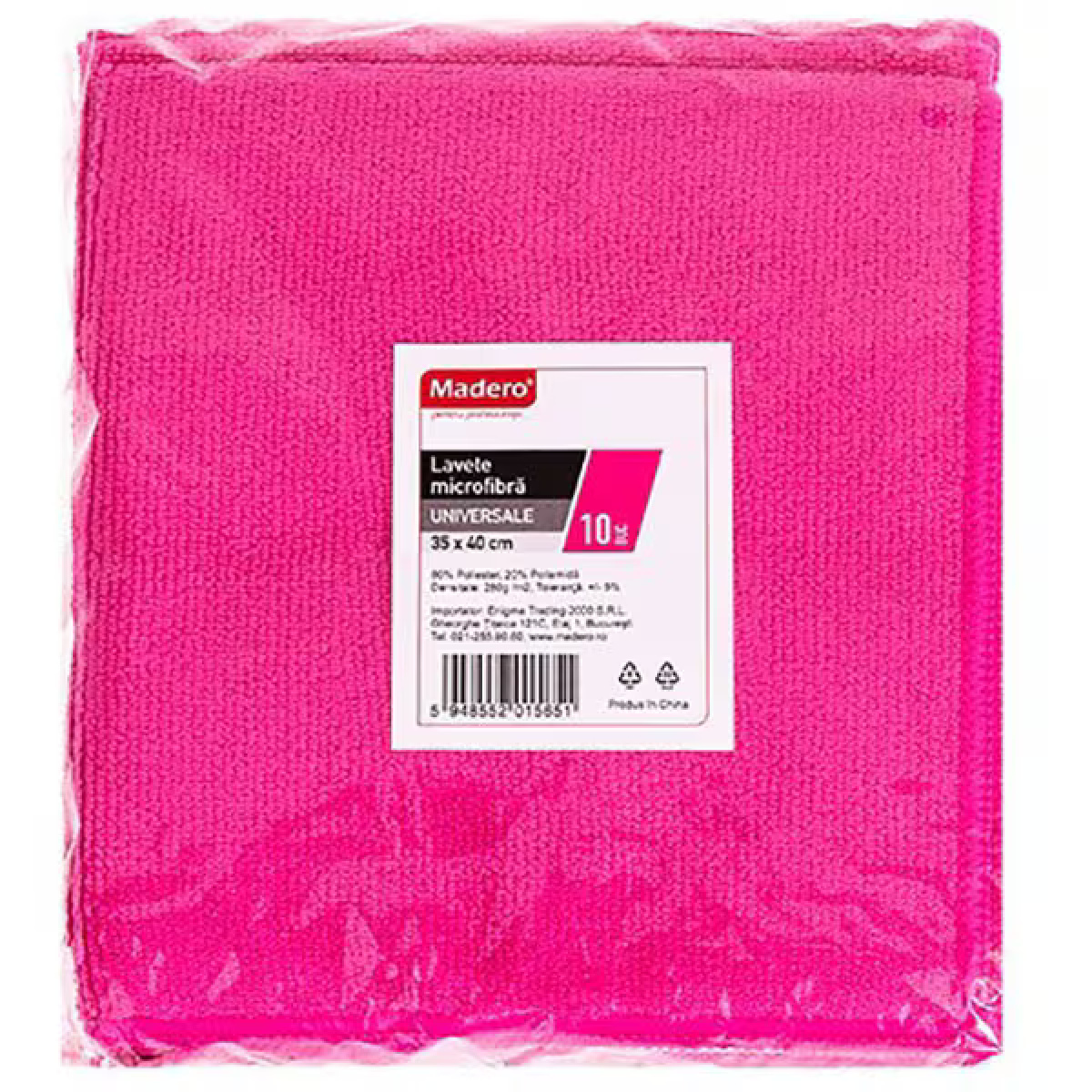 Lavete microfibra (35x40) roz 10/set madero - imagine 1