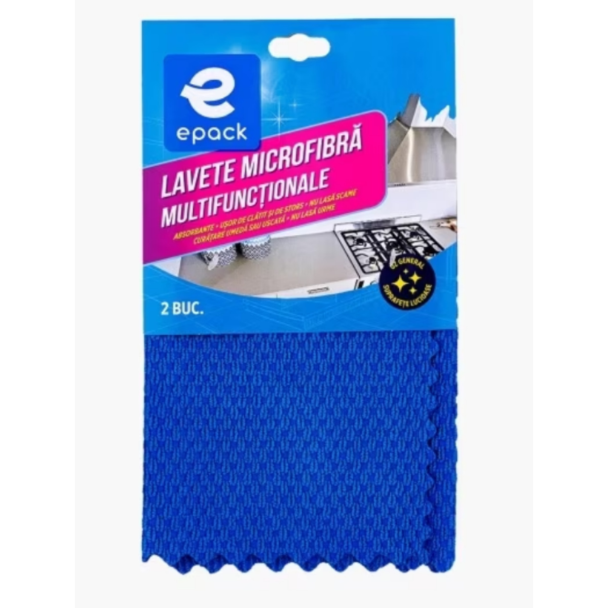 Lavete microfibra multifunctionale "epack" 2/set - imagine 1
