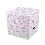 Cutii tort cu capac generic 330x330x330 mm alb 25 buc/set
