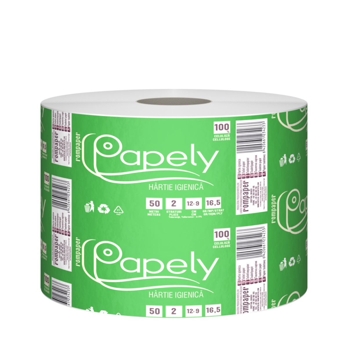 Rpp hig jumbo amb. indiv. 2str 50m papely alb 24 buc/bax - imagine 1